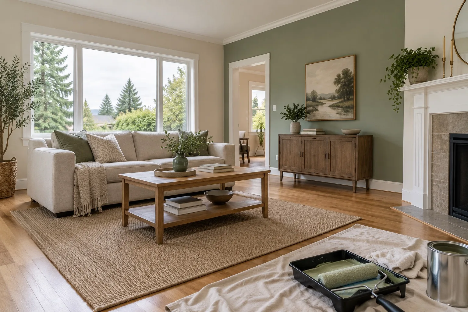 Design inspiration: freshly painted living room