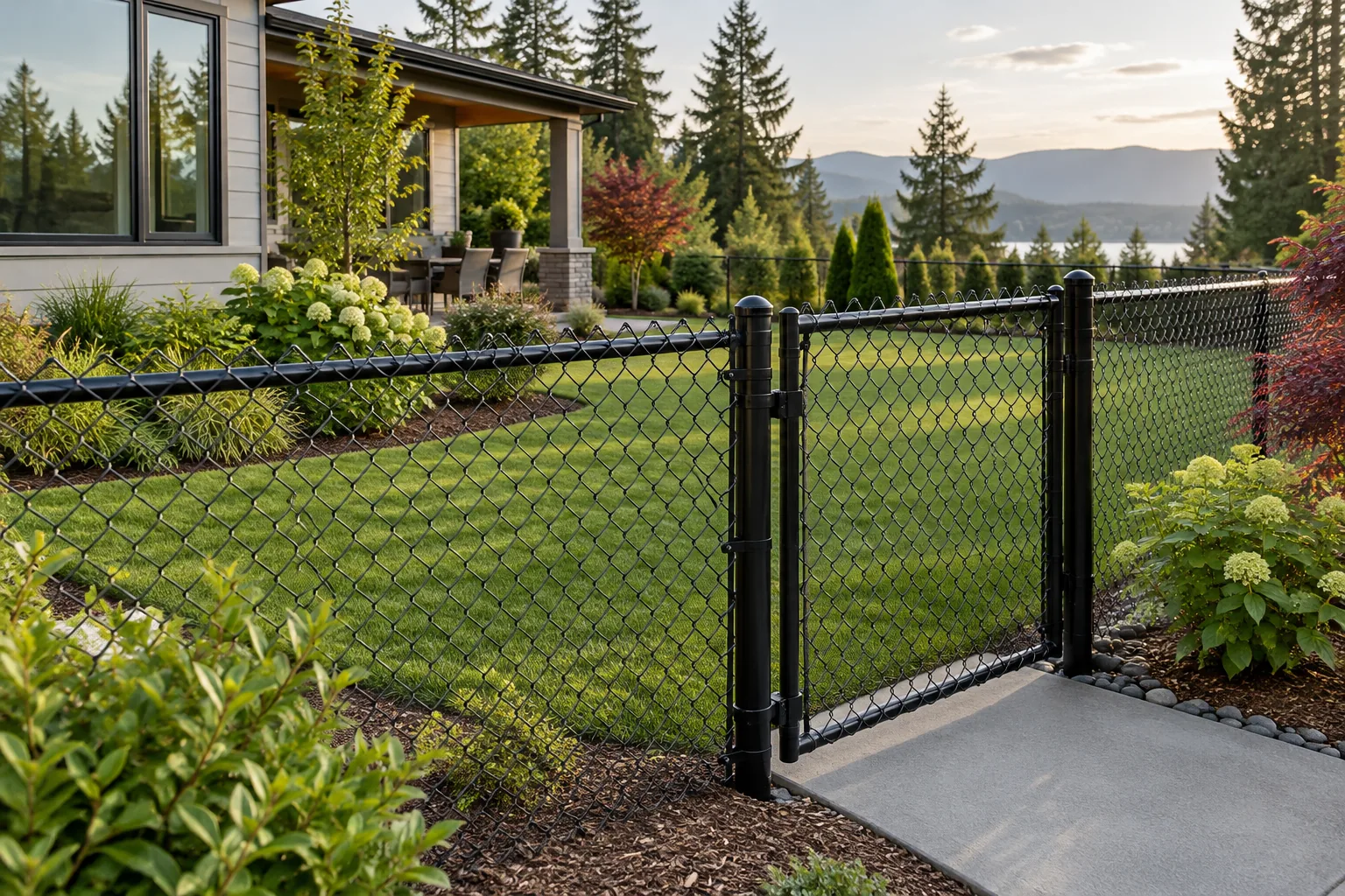 AI-generated chain link fence design inspiration