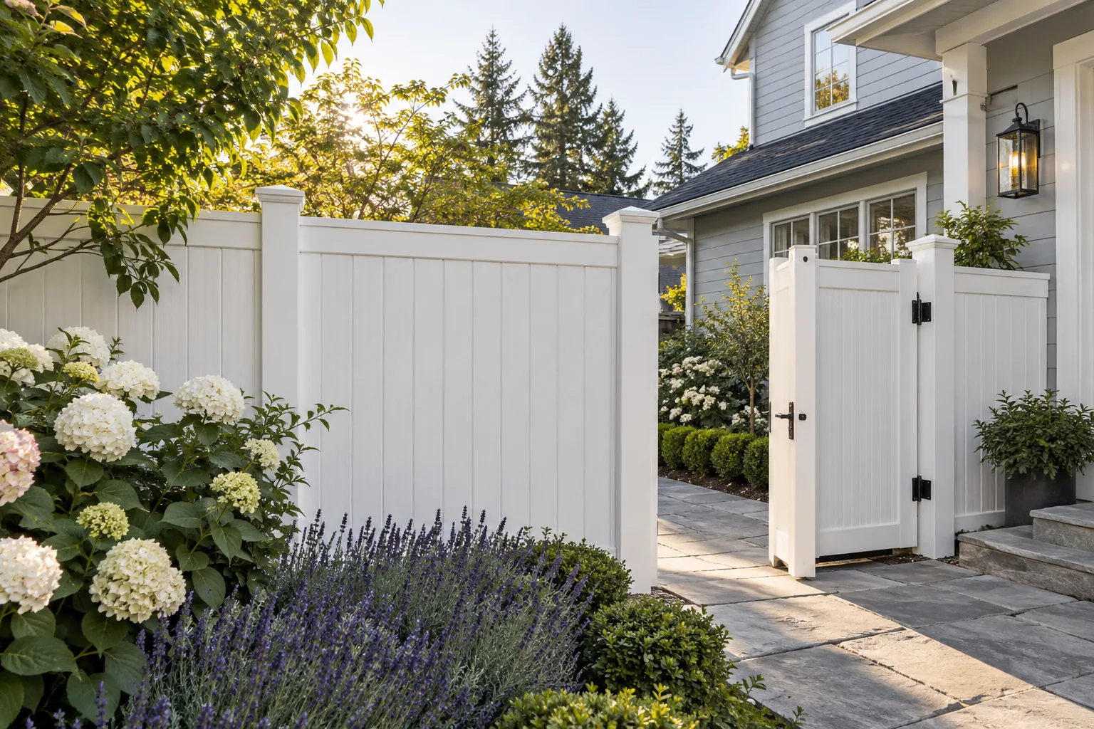 AI-generated vinyl fence design inspiration